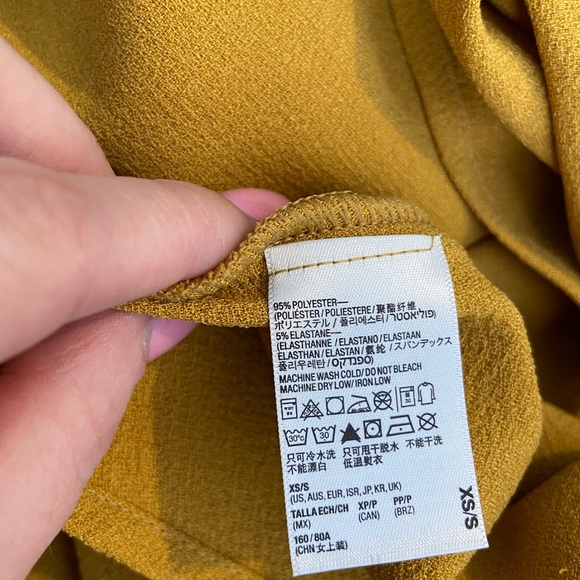 American Apparel Mustard Wrap Skirt - Picture 5 of 5